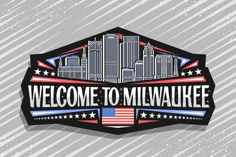 Vector logo for Milwaukee Ilustração Stock