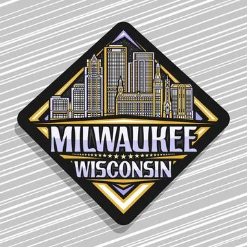 Vector logo for Milwaukee 스톡 일러스트