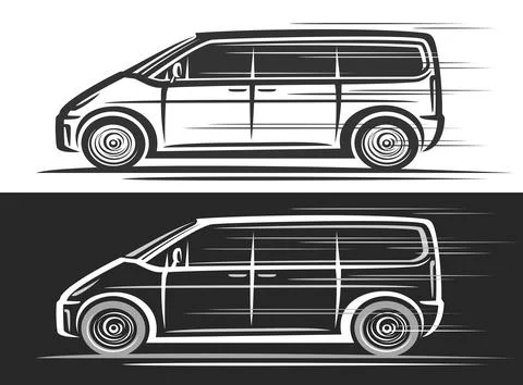 Vector logo for Minivan Stock Illustration