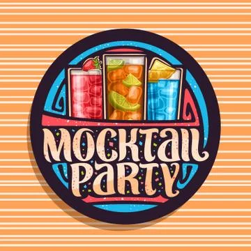 Vector logo for Mocktail Party Illustrazione stock