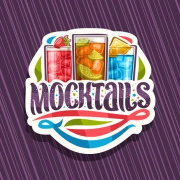 Vector logo for Mocktails Stock Illustration