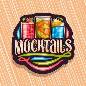 Vector logo for Mocktails Stock Illustration