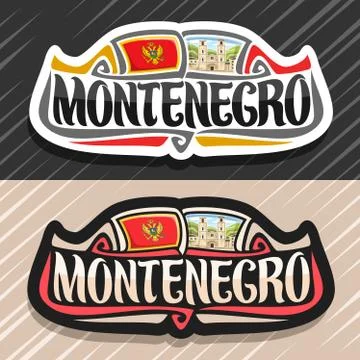 Vector logo for Montenegro Stock Illustration