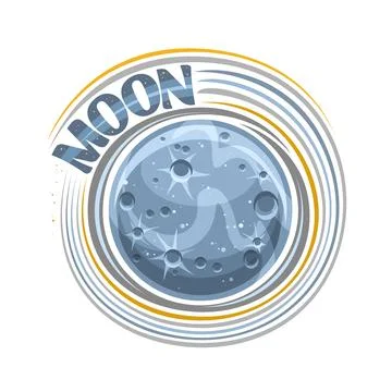 Vector logo for Moon Stock Illustration