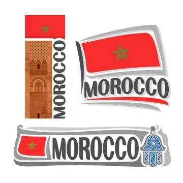 Vector logo for Morocco Stock Illustration