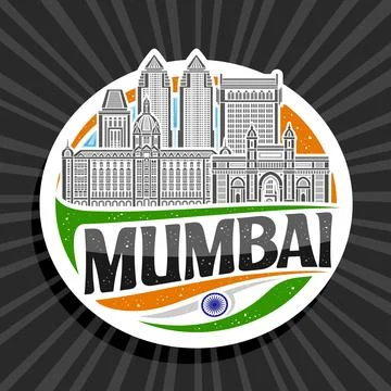 Vector logo for Mumbai Ilustración de archivo