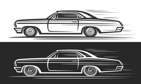 Vector logo for Muscle Car Stock Illustration