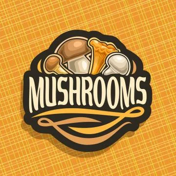 Vector logo for Mushrooms Stock Illustration