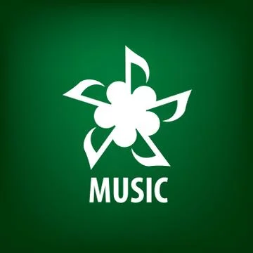 Vector logo music Stock Illustration
