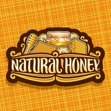 Vector logo for Natural Honey Stock-Illustration