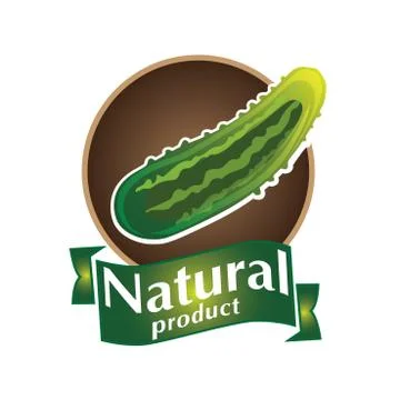 Vector logo natural product Stock Illustration