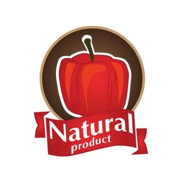 Vector logo natural product Stock Illustration