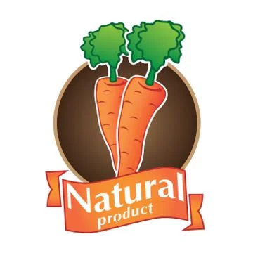 Vector logo natural product Stock Illustration