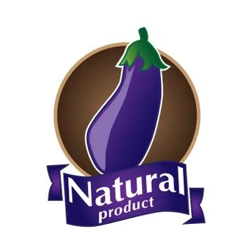 Vector logo natural product Stock Illustration