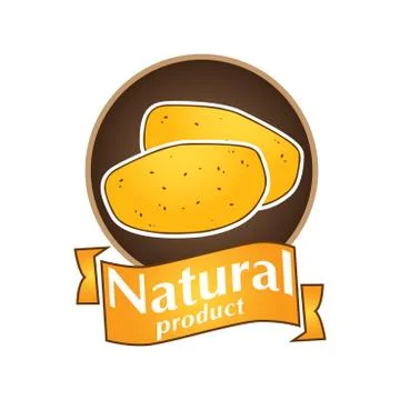 Vector logo natural product Stock Illustration
