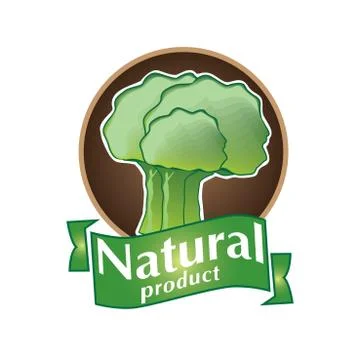 Vector logo natural product Stock Illustration