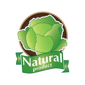 Vector logo natural product Stock Illustration