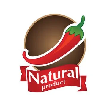 Vector logo natural product Stock Illustration