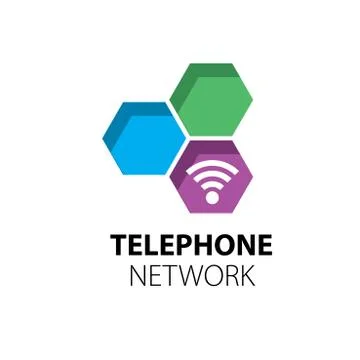 Vector logo network Stock Illustration
