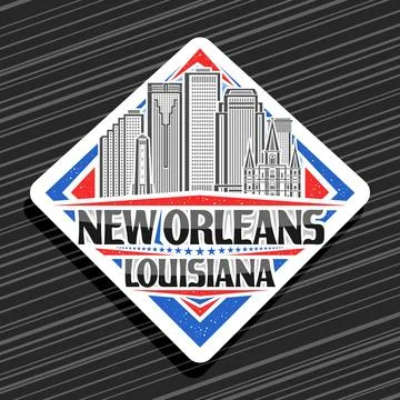 Vector logo for New Orleans Ilustração Stock