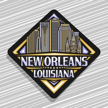 Vector logo for New Orleans Illustrazione stock