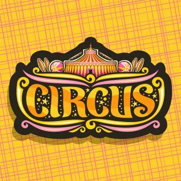 Vector logo for night Circus Stock Illustration