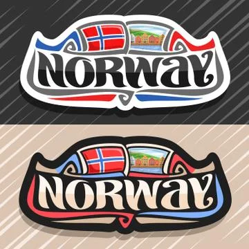 Vector logo for Norway Stock Illustration