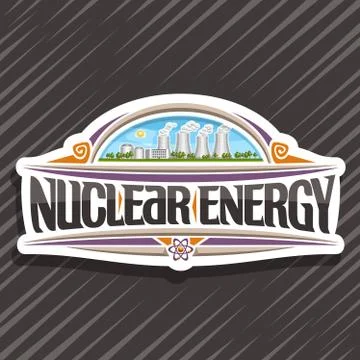 Vector logo for Nuclear Energy Stock Illustration