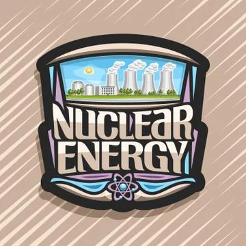Vector logo for Nuclear Energy Stock Illustration
