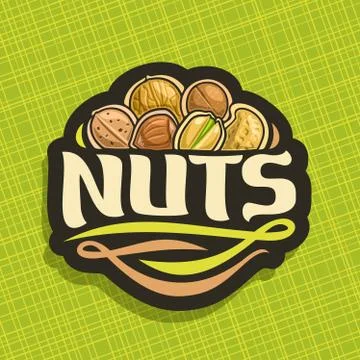 Vector logo for Nuts Stock Illustration