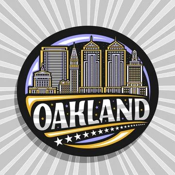 Vector logo for Oakland Illustrazione stock