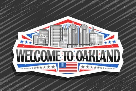 Vector logo for Oakland Illustrazione stock