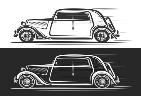Vector logo for Oldtimer Car Stock Illustration