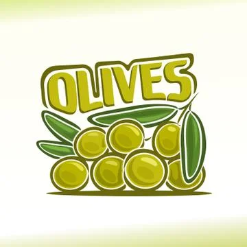 Vector logo for olives Stock Illustration