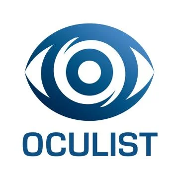 Vector logo optometrist, optics and vision check Stock Illustration