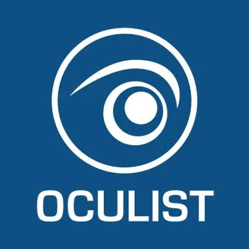 Vector logo optometrist, optics and vision check Stock Illustration