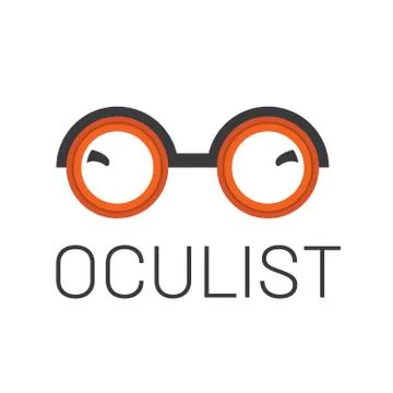 Vector logo optometrist, optics and vision check Stock Illustration