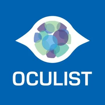 Vector logo optometrist, optics and vision check Stock Illustration
