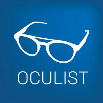 Vector logo optometrist, optics and vision check Stock Illustration
