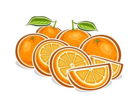Vector logo for Oranges Stock Illustration