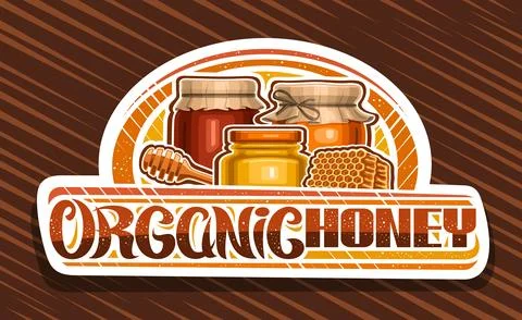Vector logo for Organic Honey Stock Illustration