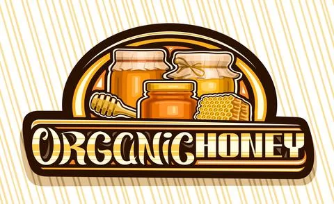 Vector logo for Organic Honey Stock Illustration