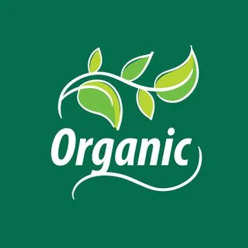 Vector logo organic Stock Illustration