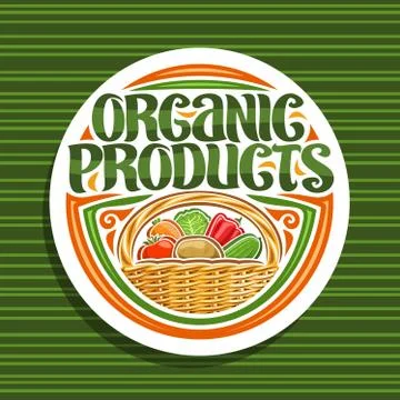 Vector logo for Organic Products Stock Illustration