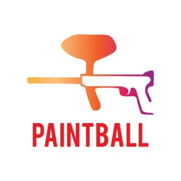 Vector logo for paintball and airsoft game Stock Illustration