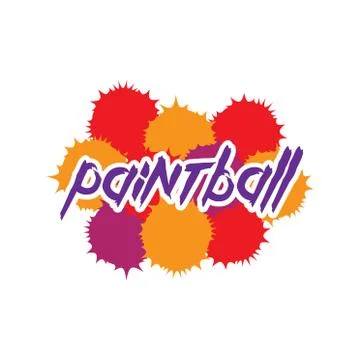 Vector logo for paintball and airsoft game Stock Illustration