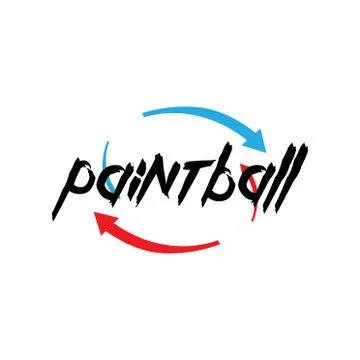Vector logo for paintball and airsoft game Stock Illustration