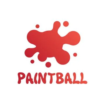 Vector logo for paintball and airsoft game Stock Illustration
