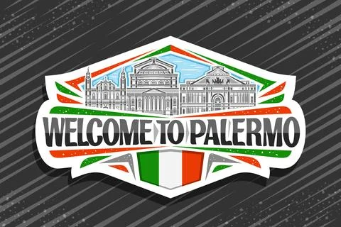 Vector logo for Palermo Stock Illustration
