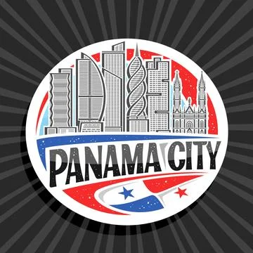 Vector logo for Panama City Stock Illustration